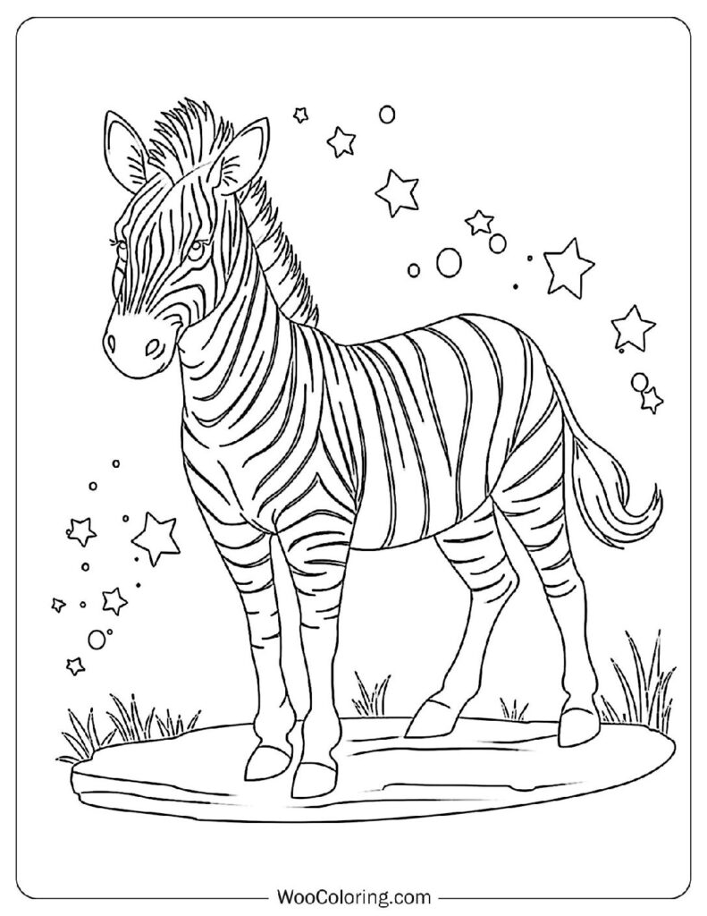 100+ Zebra coloring pages (Free PDF To Print) Woo Coloring