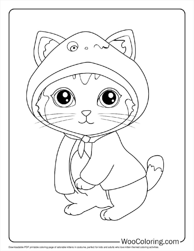 100  Kitten coloring pages  Free PDF To Print  - 25