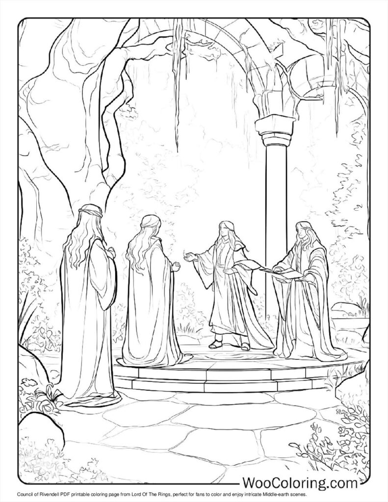 100  Lord Of The Rings coloring pages  Free PDF To Print  - 30