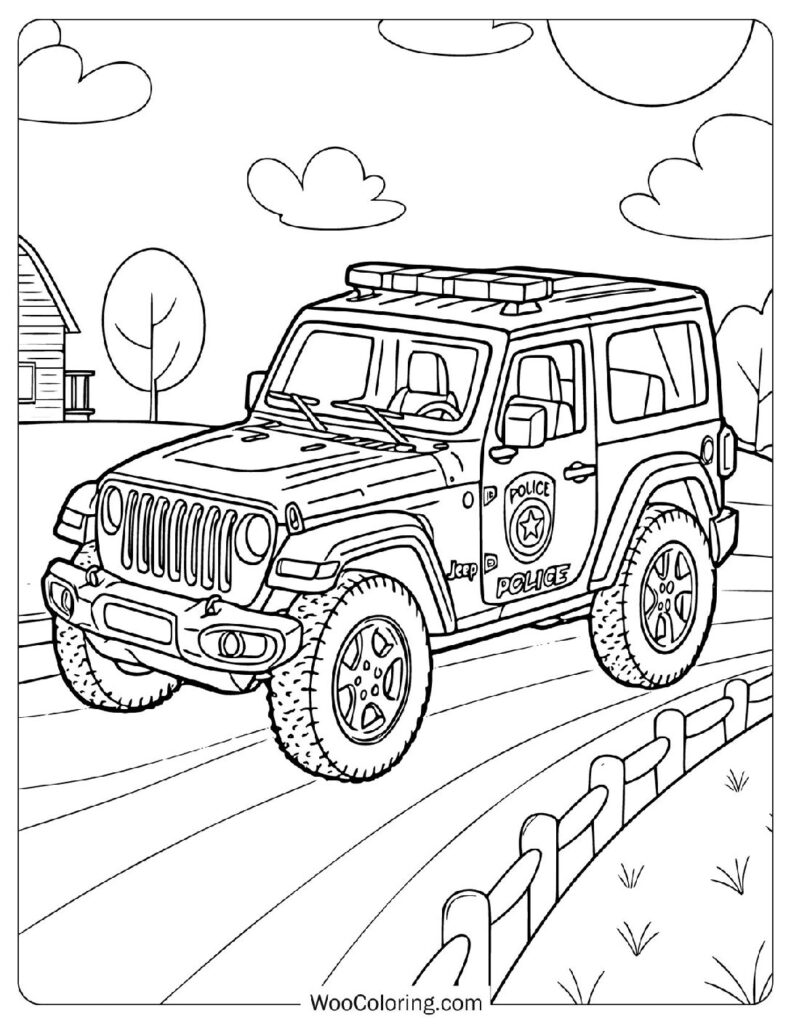 Countryside Jeep Wrangler Rubicon 4x4 Police SUV