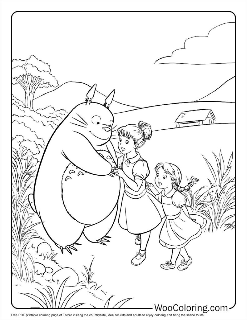 100  Totoro coloring pages  Free PDF To Print  - 41