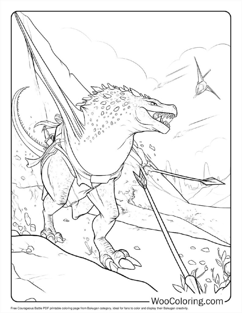Courageous Battle To Color