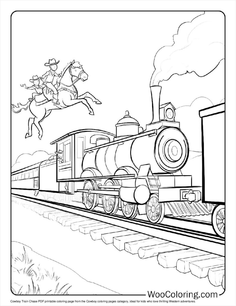 100  Cowboy coloring pages  Free PDF To Print  - 53