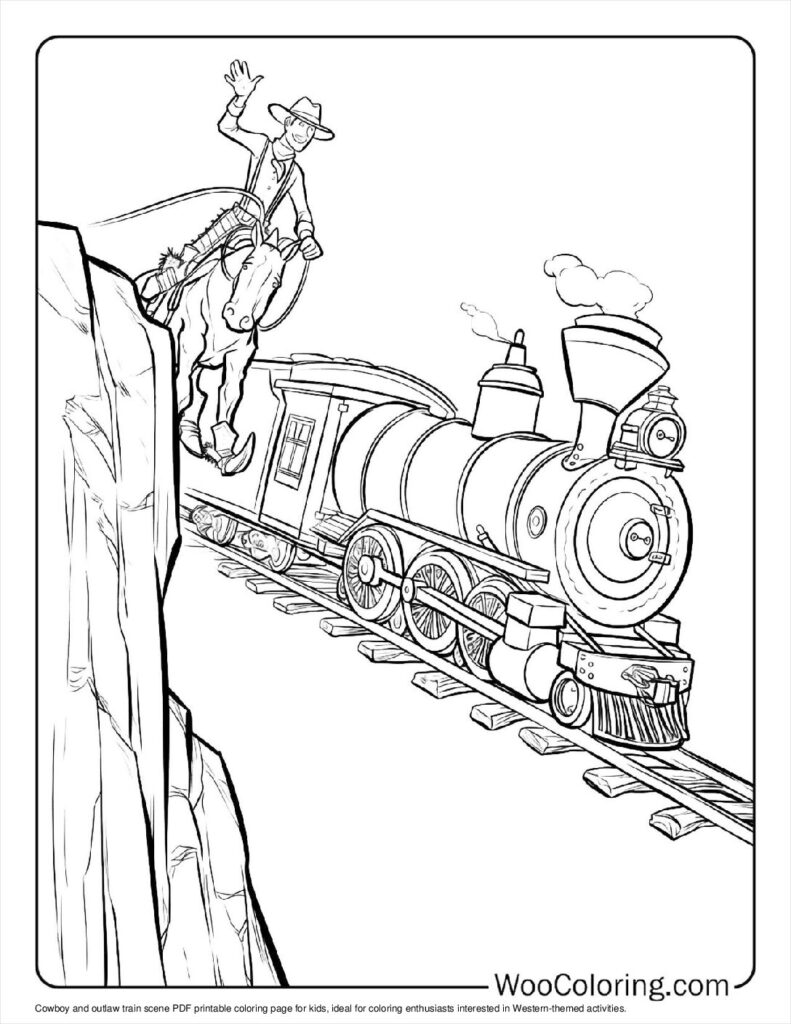 100  Cowboy coloring pages  Free PDF To Print  - 81