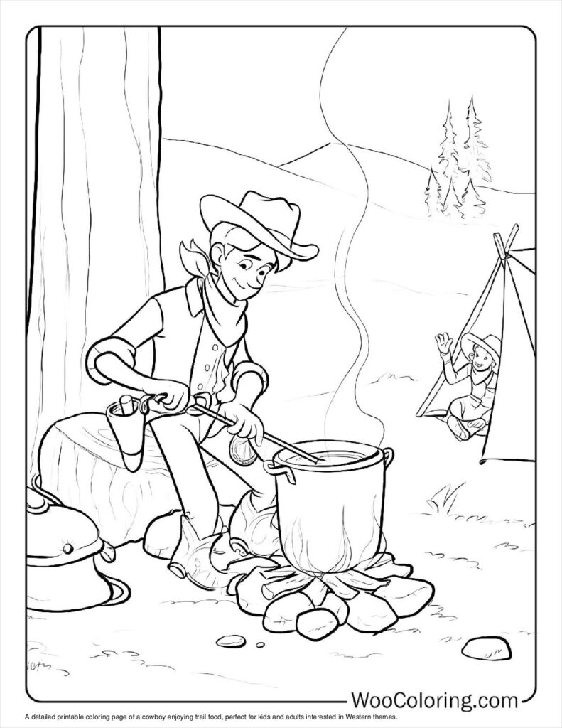 100  Cowboy coloring pages  Free PDF To Print  - 58