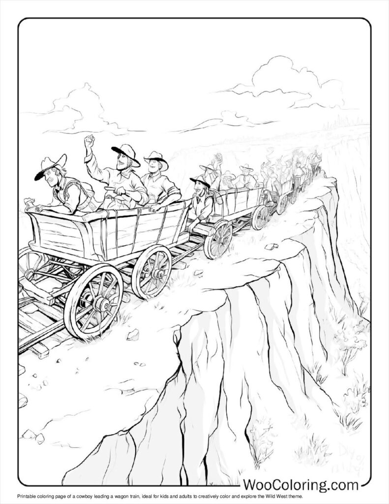 100  Cowboy coloring pages  Free PDF To Print  - 18