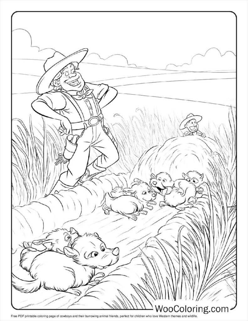 100  Cowboy coloring pages  Free PDF To Print  - 51