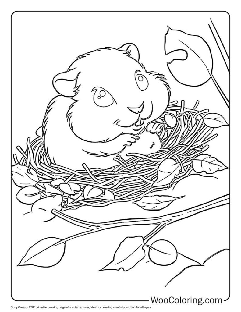 100  Hamster coloring pages  Free PDF To Print  - 66