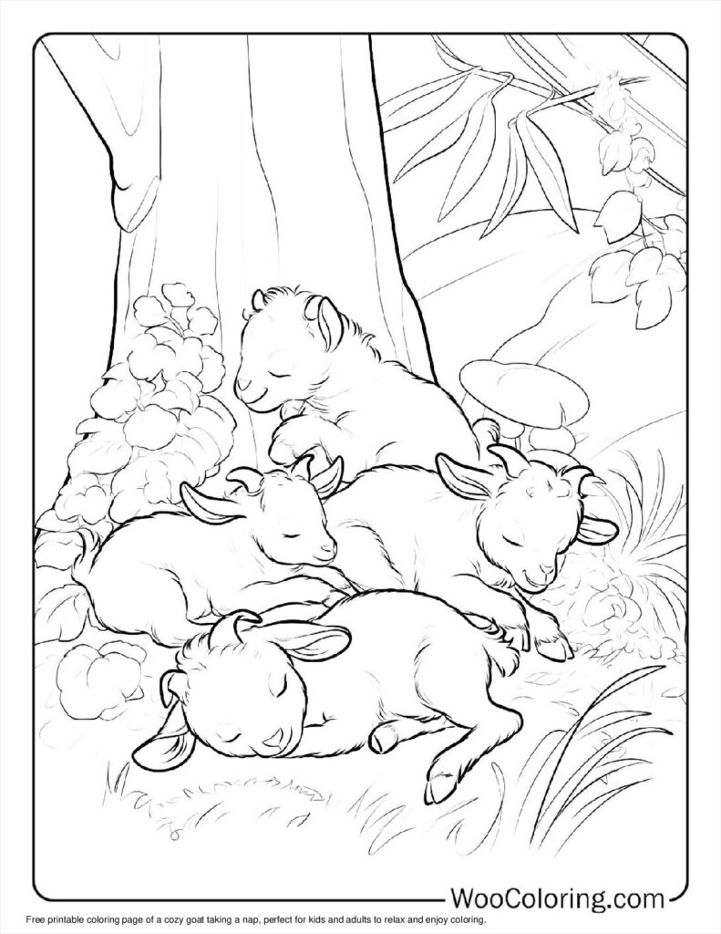 100  Goat coloring pages  Free PDF To Print  - 72