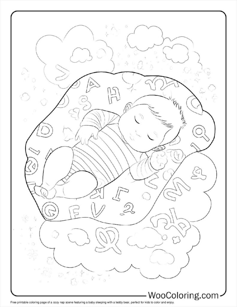 100  Baby coloring pages  Free PDF To Print  - 81