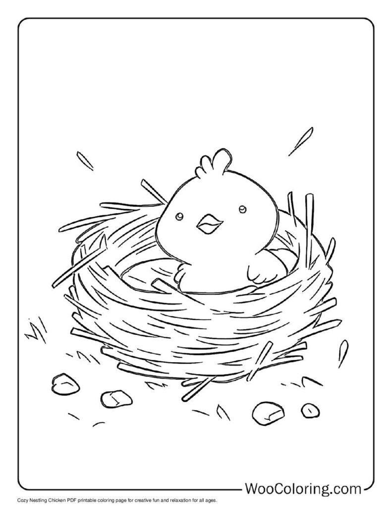 100  Chicken coloring pages  Free PDF To Print  - 97