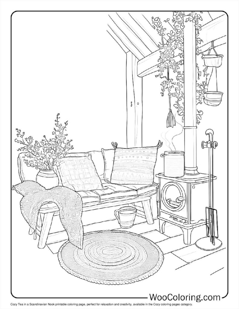 100  Cozy coloring pages  Free PDF To Print  - 9