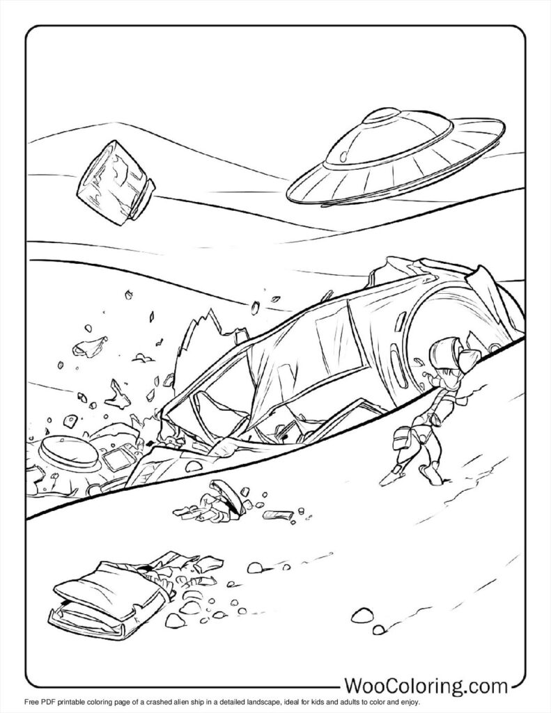 100  Alien coloring pages  Free PDF To Print  - 69