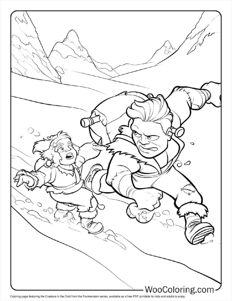 100  Frankenstein coloring pages  Free PDF To Print  - 14