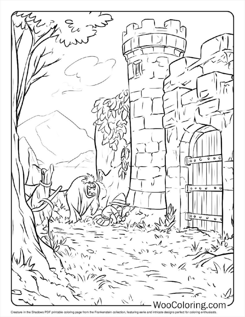 100  Frankenstein coloring pages  Free PDF To Print  - 32