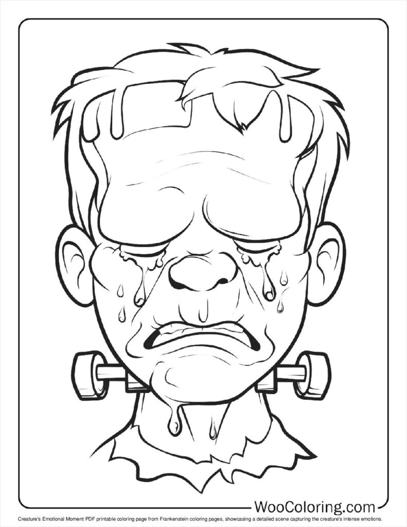 100  Frankenstein coloring pages  Free PDF To Print  - 10