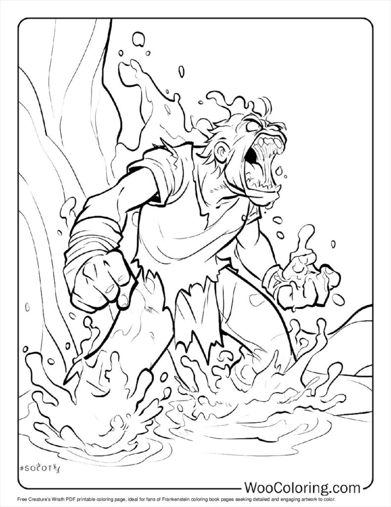 100  Frankenstein coloring pages  Free PDF To Print  - 36