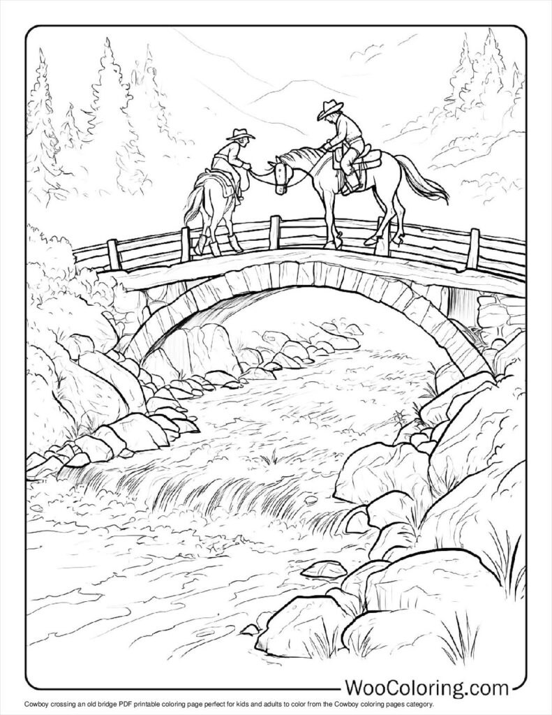 100  Cowboy coloring pages  Free PDF To Print  - 65