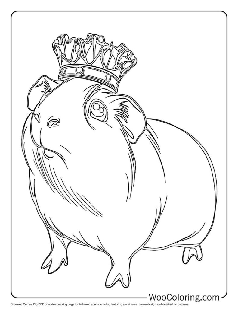 100 Guinea Pig coloring pages Free PDF To Print - 26