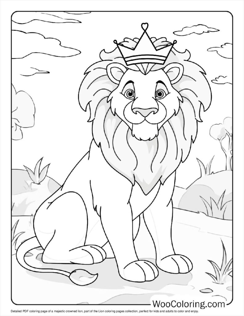 100 Lion coloring pages Free PDF To Print - 35