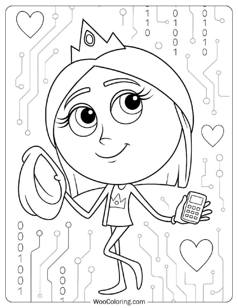 40 Emoji Coloring Pages  Free PDF To Print  - 39