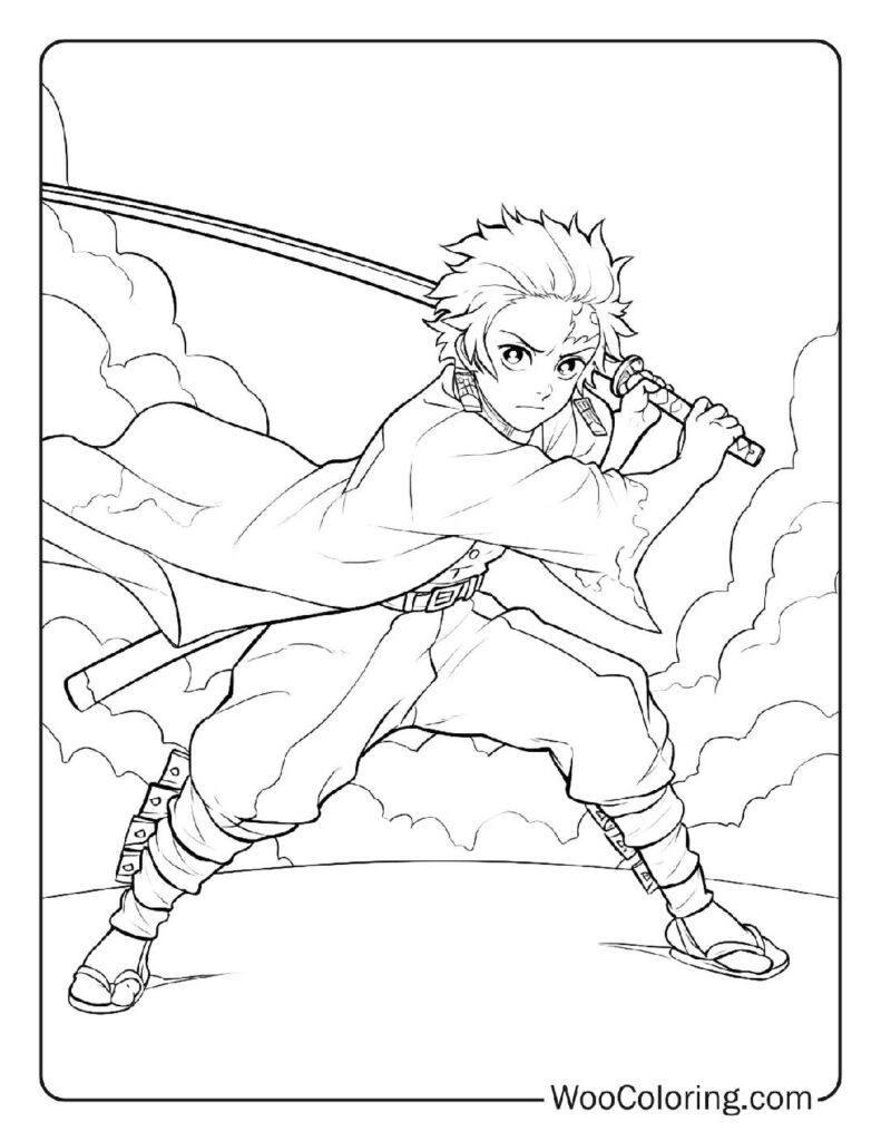 100  Demon Slayer coloring pages  Free PDF To Print  - 20