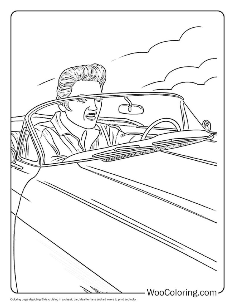 100  Elvis coloring pages  Free PDF To Print  - 66