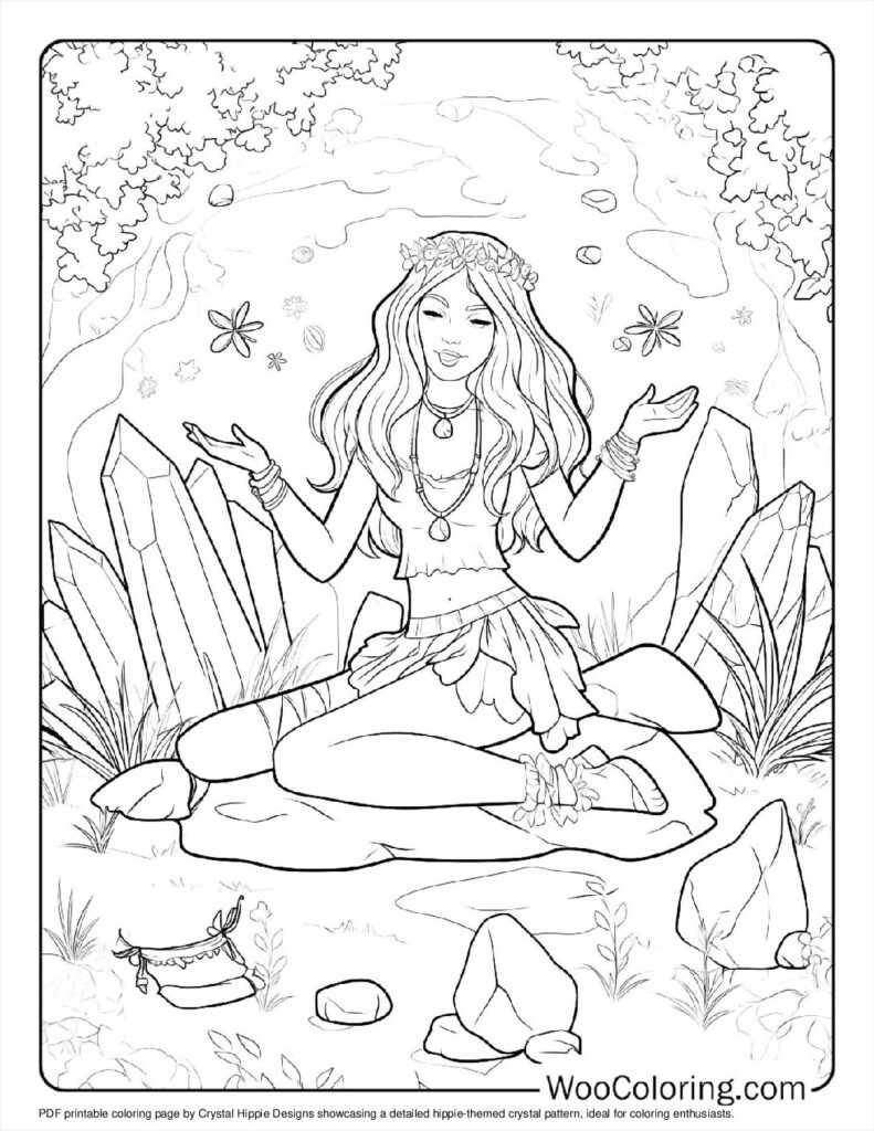 100  Hippie coloring pages  Free PDF To Print  - 50