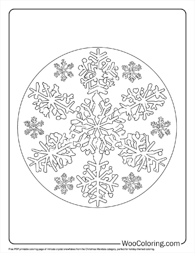 100 Christmas Mandala coloring pages Free PDF To Print - 15
