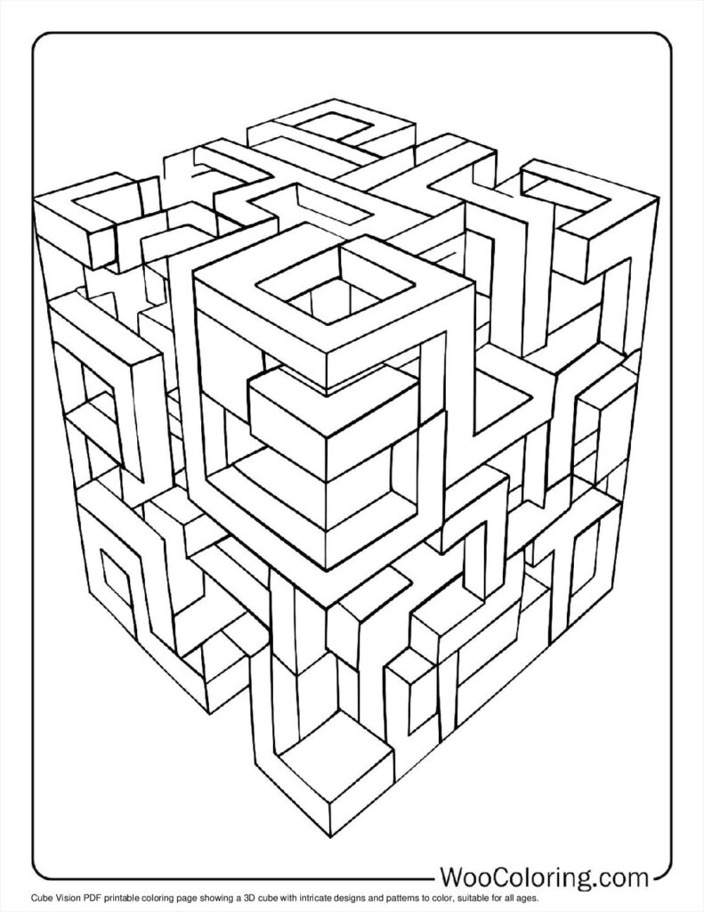 100  Geometric coloring pages  Free PDF To Print  - 84
