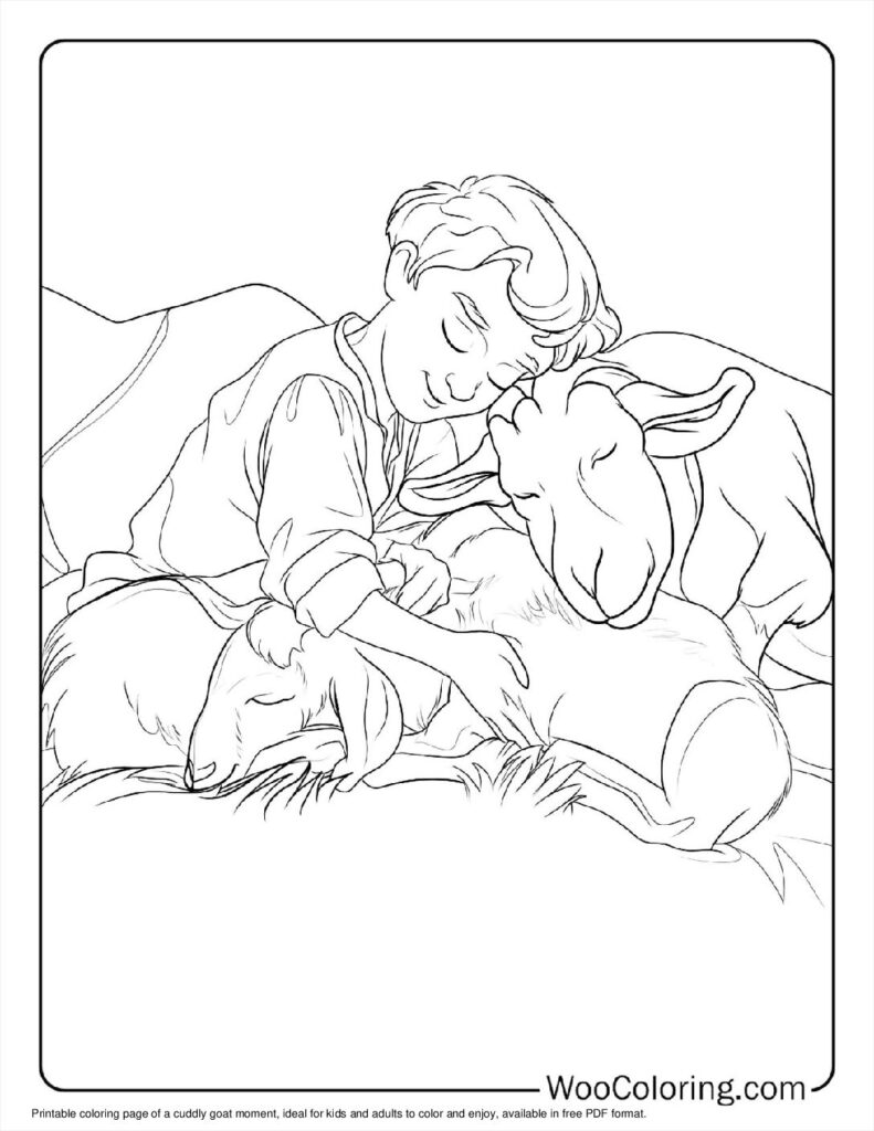 100  Goat coloring pages  Free PDF To Print  - 67