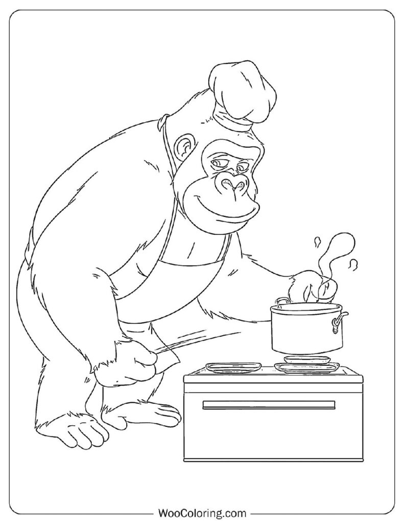 100  Gorilla coloring pages  Free PDF To Print  - 2