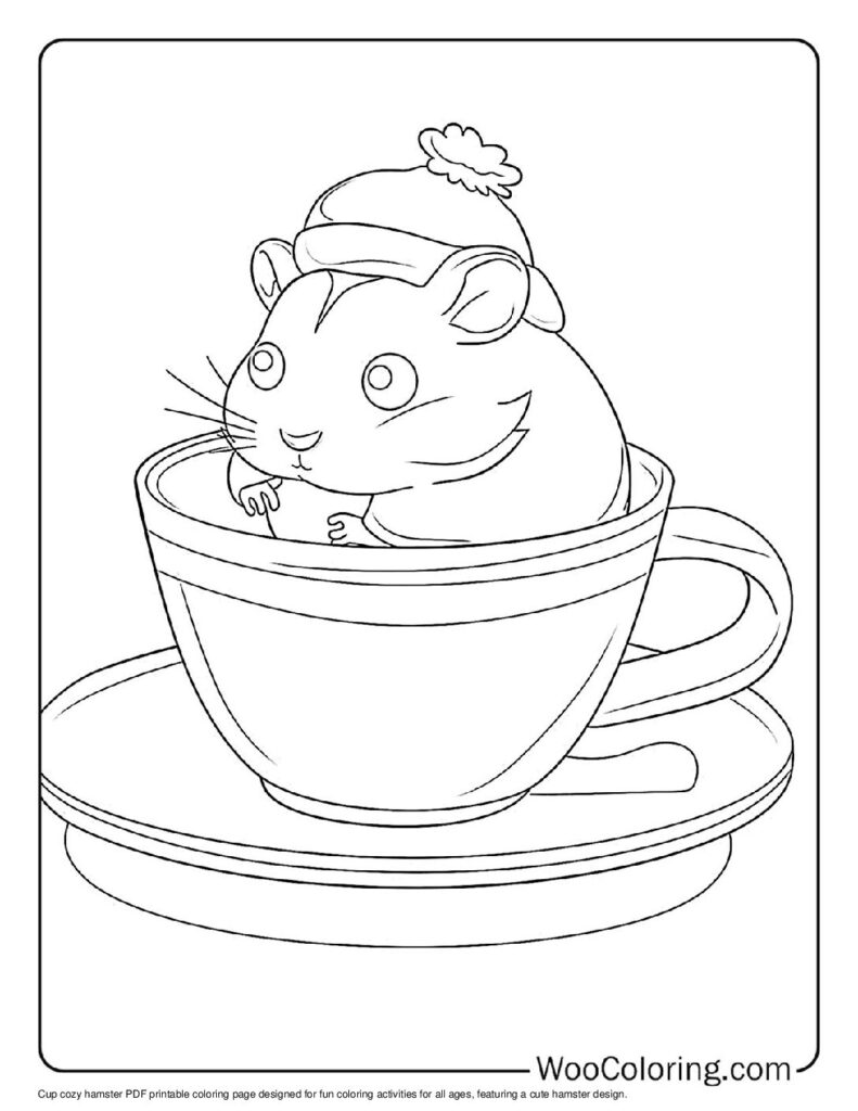 100  Hamster coloring pages  Free PDF To Print  - 92