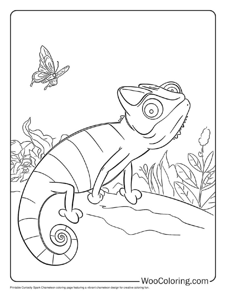 100  Chameleon coloring pages  Free PDF To Print  - 53