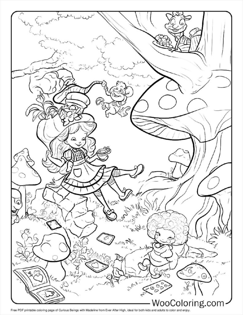 100  Ever After High coloring pages  Free PDF To Print  - 17