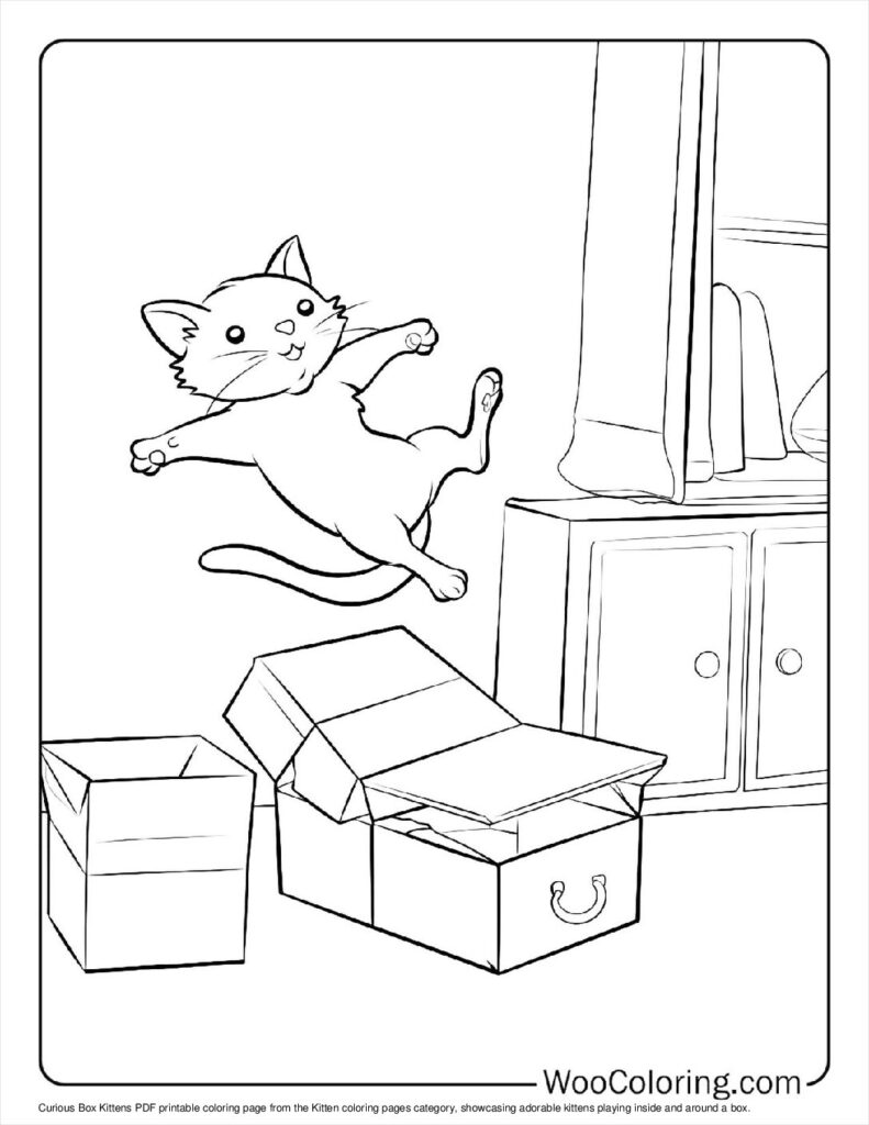 100  Kitten coloring pages  Free PDF To Print  - 24