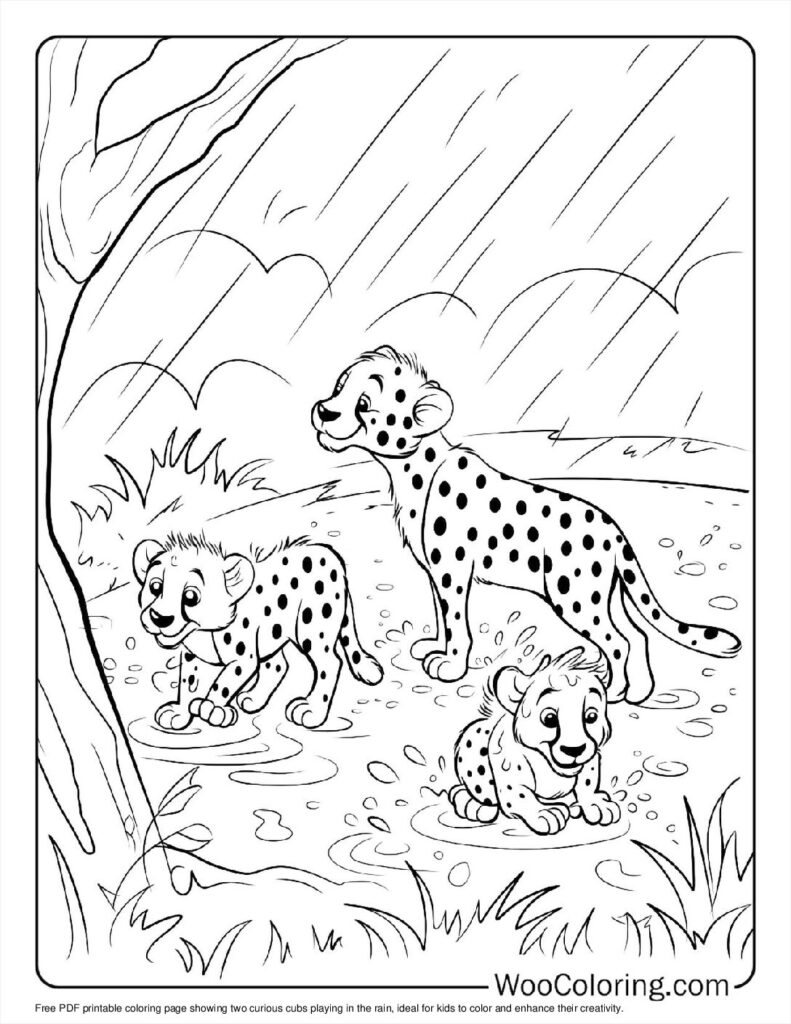 100  Cheetah coloring pages  Free PDF To Print  - 97