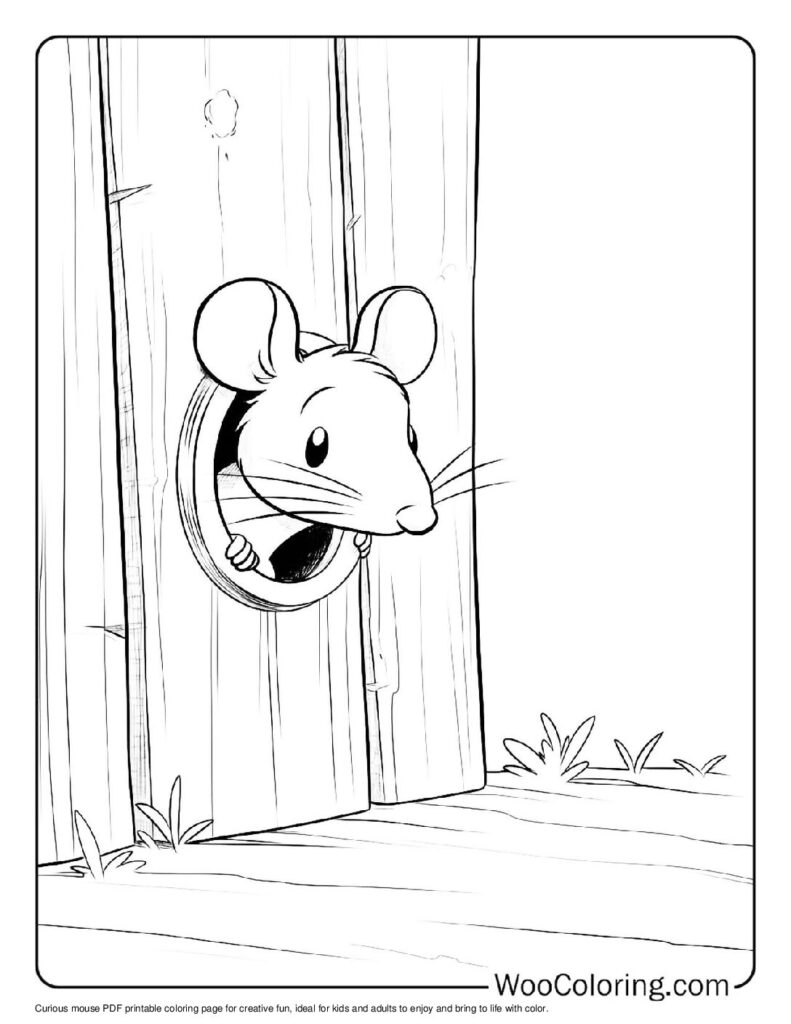 100  Mouse coloring pages  Free PDF To Print  - 17
