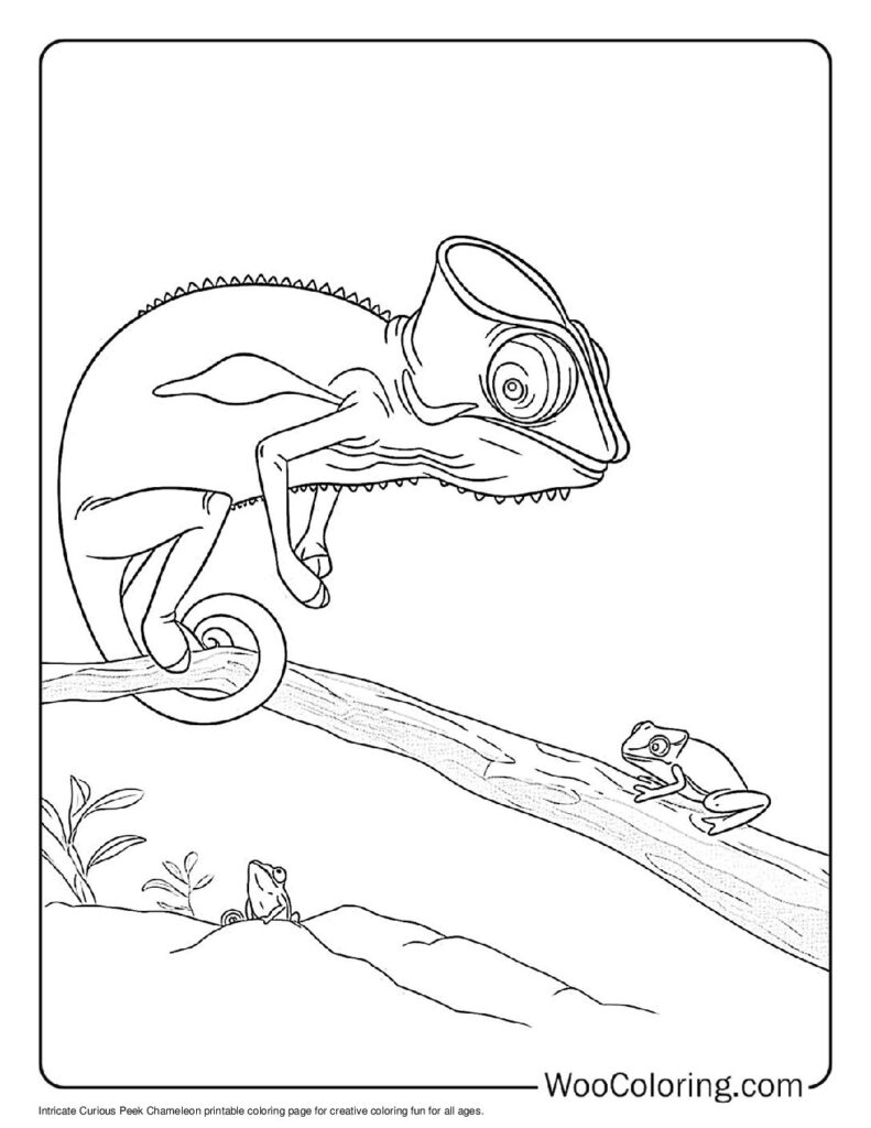 100  Chameleon coloring pages  Free PDF To Print  - 83