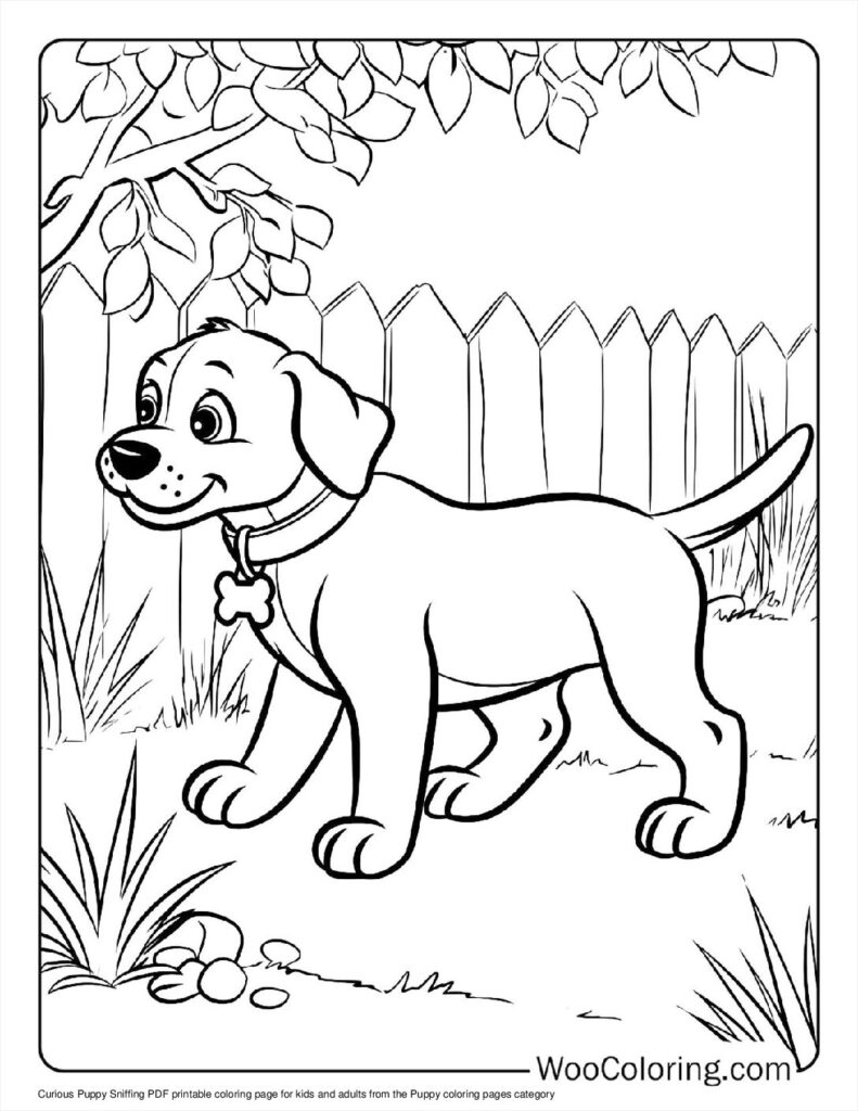 100  Puppy coloring pages  Free PDF To Print  - 11