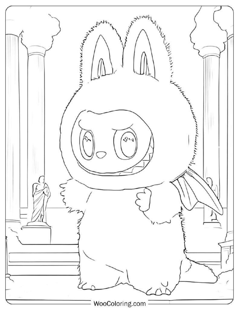 28 Labubu Coloring Pages Free PDF To Print - 40