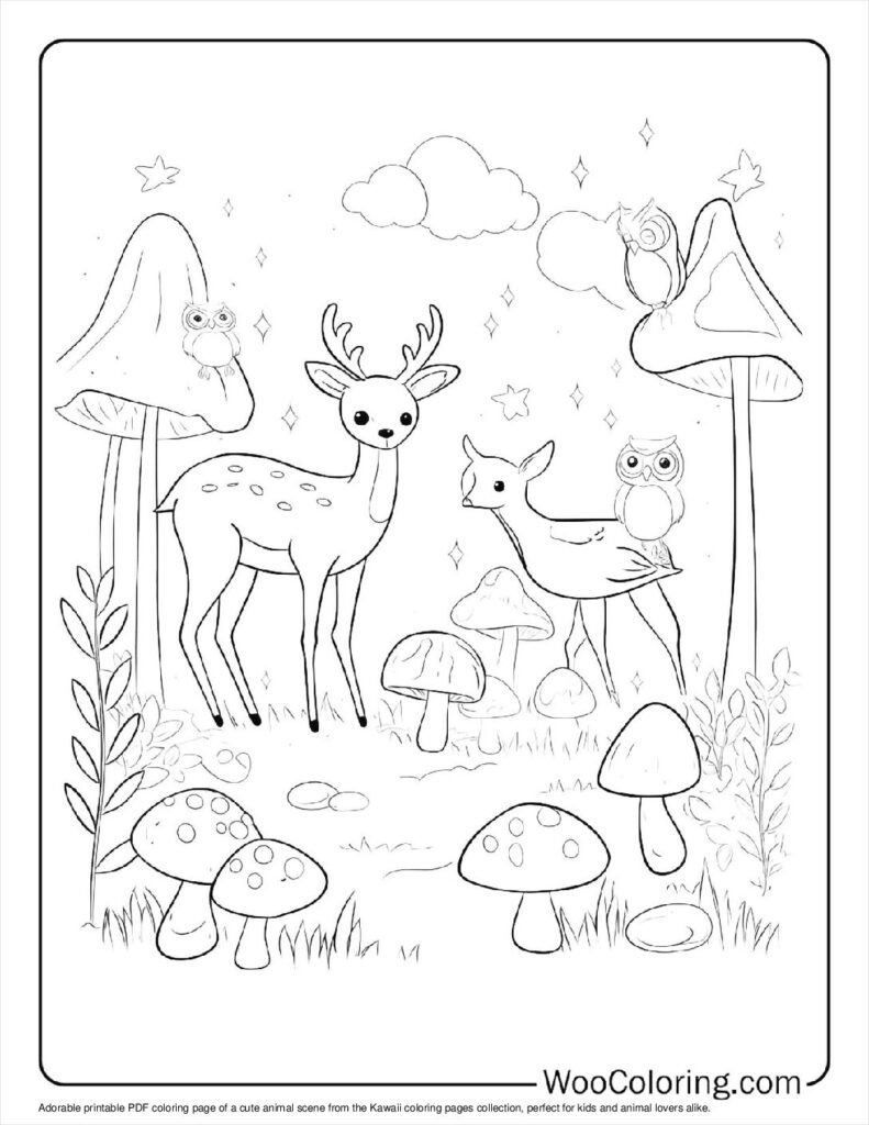 100  Kawaii coloring pages  Free PDF To Print  - 86