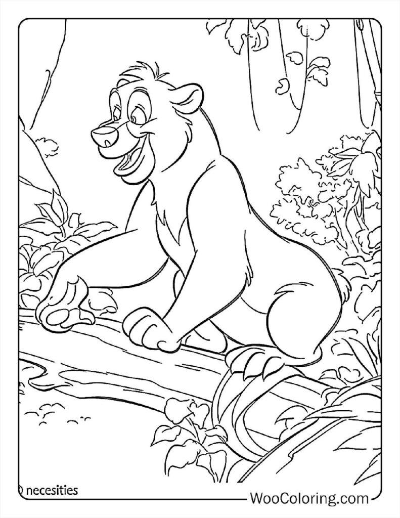 Cute Baloo and Mowgli