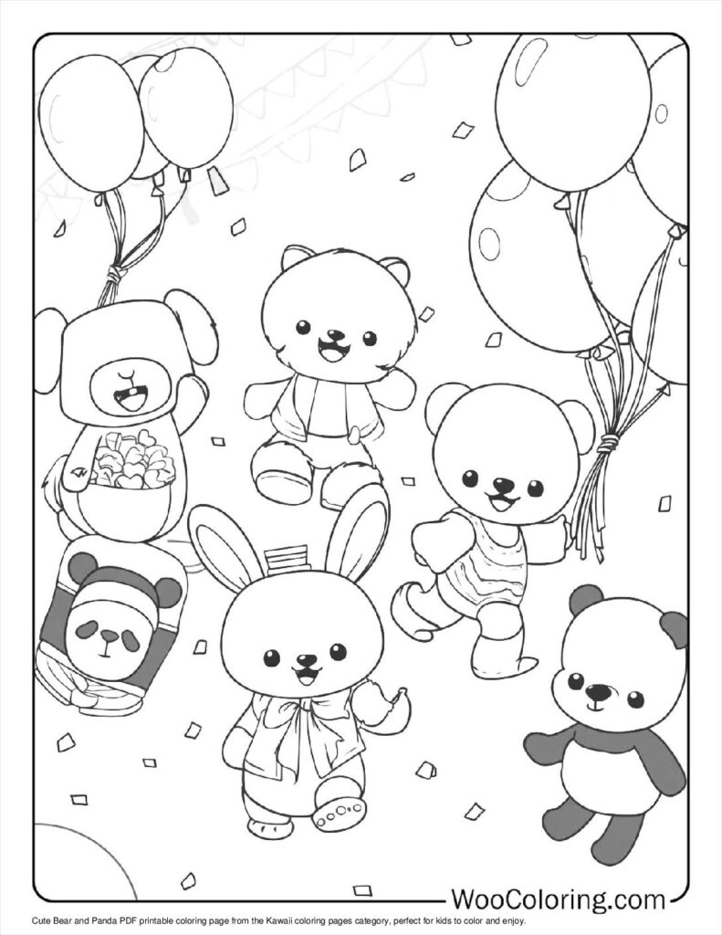 100  Kawaii coloring pages  Free PDF To Print  - 68