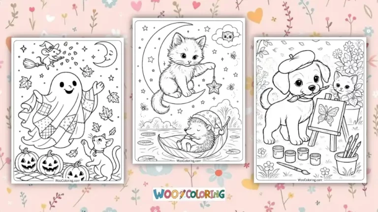 Cute Coloring Pages Design Image