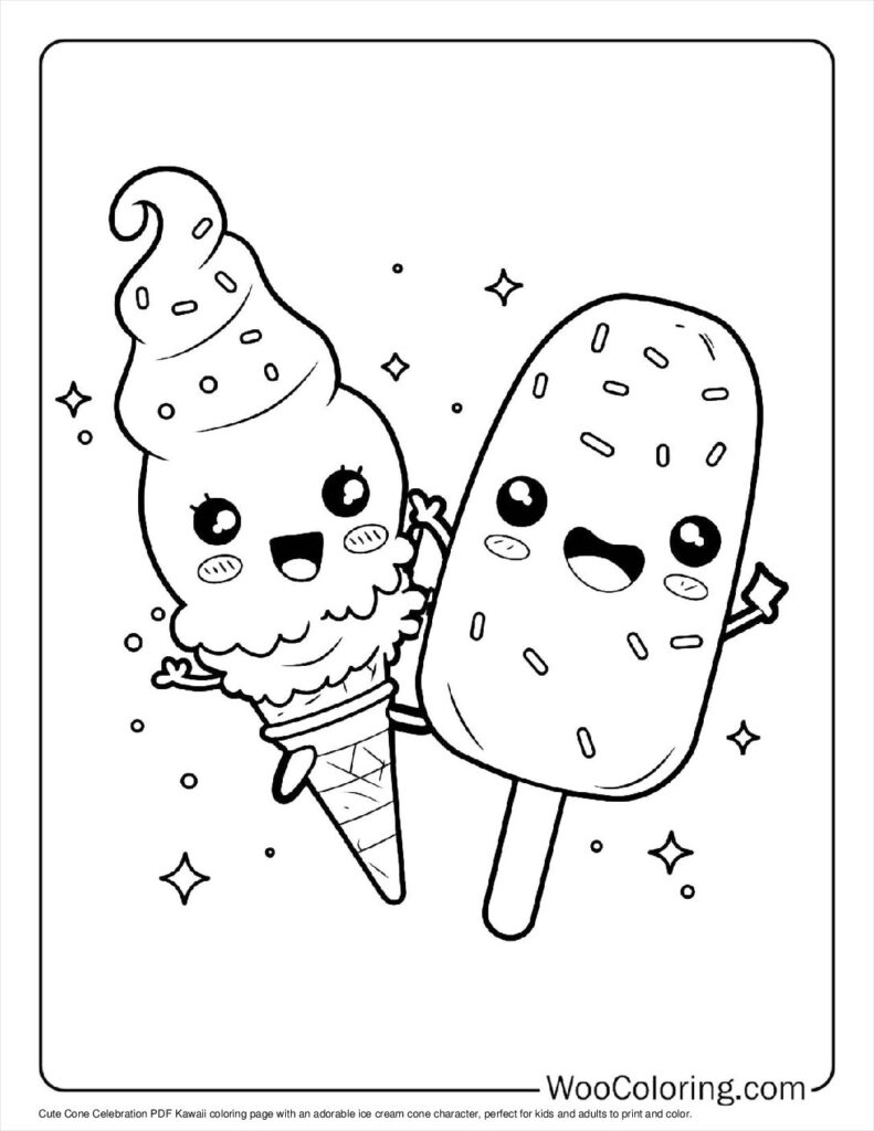 100  Kawaii coloring pages  Free PDF To Print  - 25