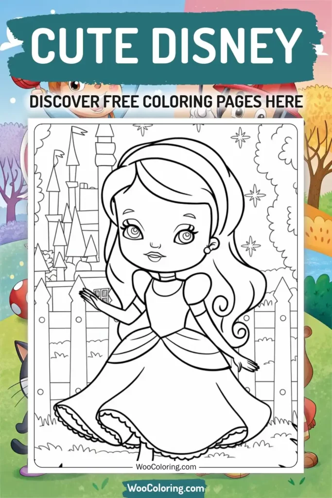 Cute Disney coloring pages designs from TV Show