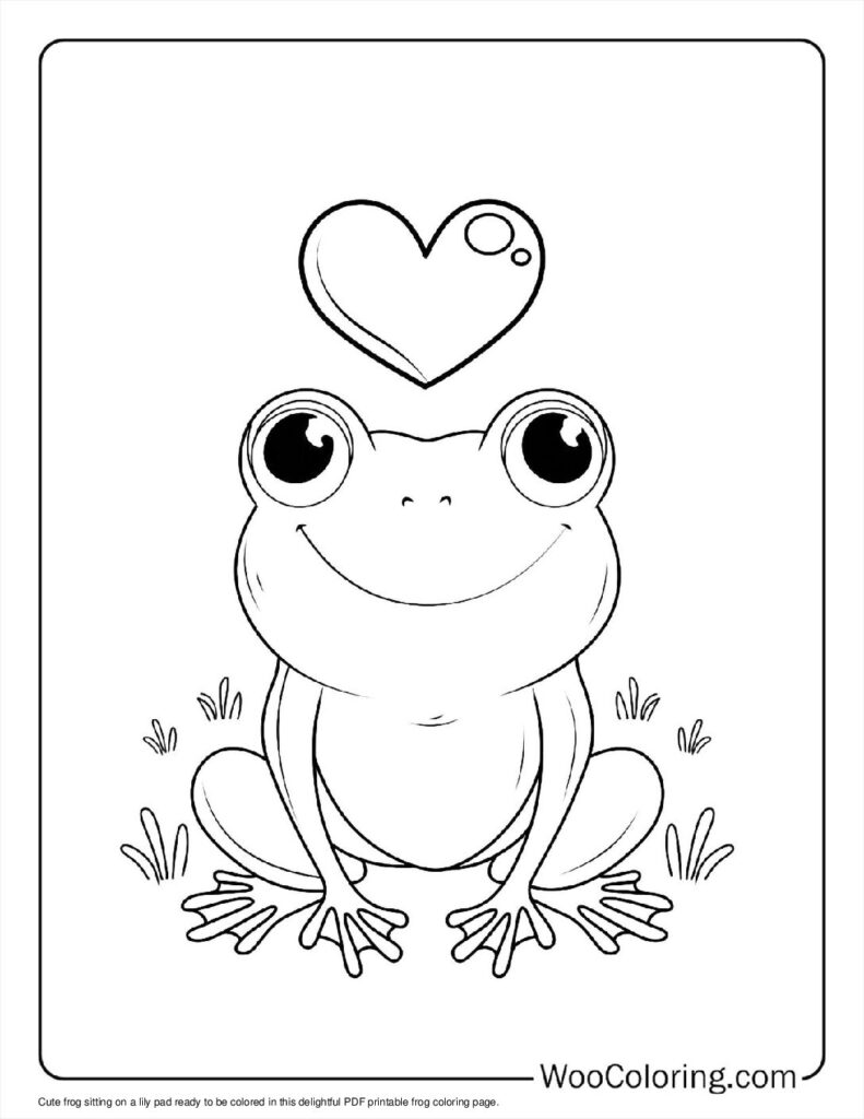 100  Frog coloring pages  Free PDF To Print  - 94