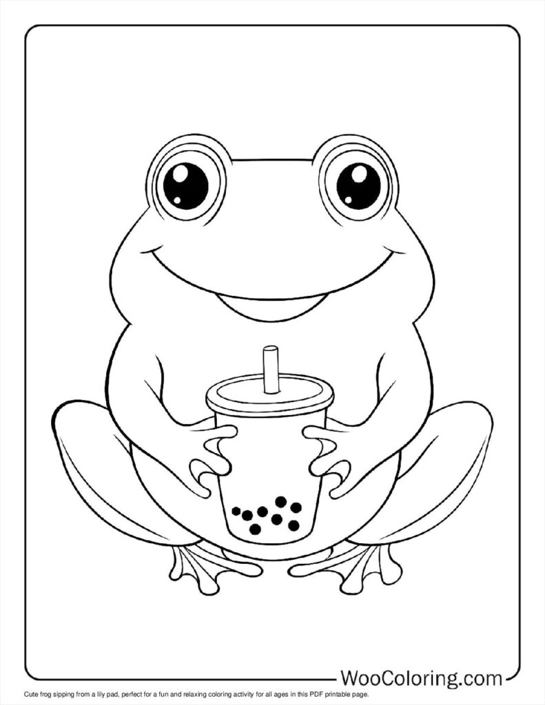 100  Frog coloring pages  Free PDF To Print  - 72