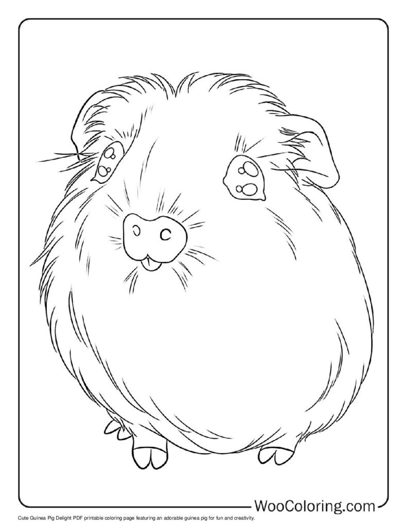 100 Guinea Pig coloring pages Free PDF To Print - 25